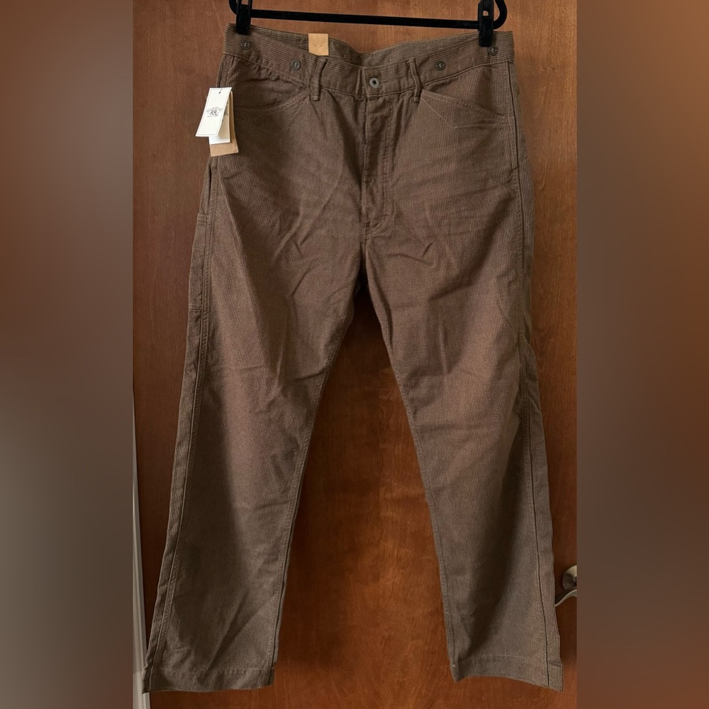 RRL Double RL Ralph Lauren Herringbone Workwear Chinos 36x32 NWT Heritage